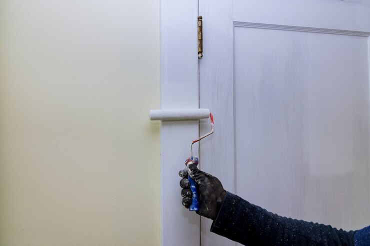 Professional door painting service in Dubai with expert finishes and high-quality materials for a polished and durable look.